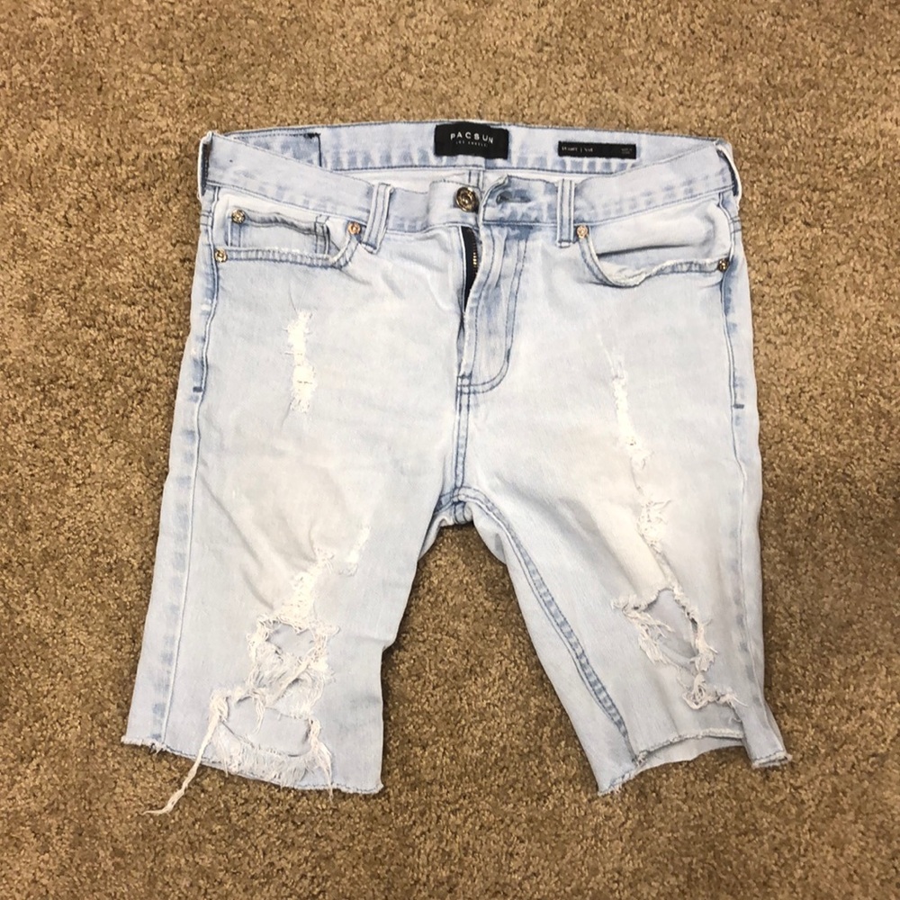 Light Wash Jean Shorts
